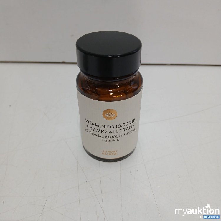 Artikel Nr. 462349: Sunday Natural Vitamin D3 10.000 IE +K2 MK7 All-Trans 90Kapseln