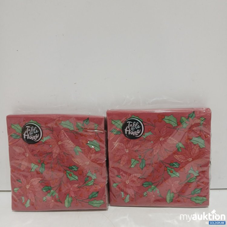 Artikel Nr. 522349 Artikel Nr. 522349: TableHome Servietten rot mit Weihnachtsmotiv 2x33x33