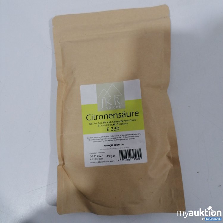 Artikel Nr. 891349: JKR Citronensäure 450g