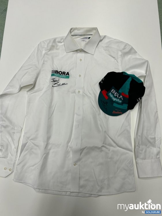 Artikel Nr. 913349: Hemd Team BORA (signiert) und Kappe (signiert) von Bernhard Eisel, ehemaliger  Radrennfahrer