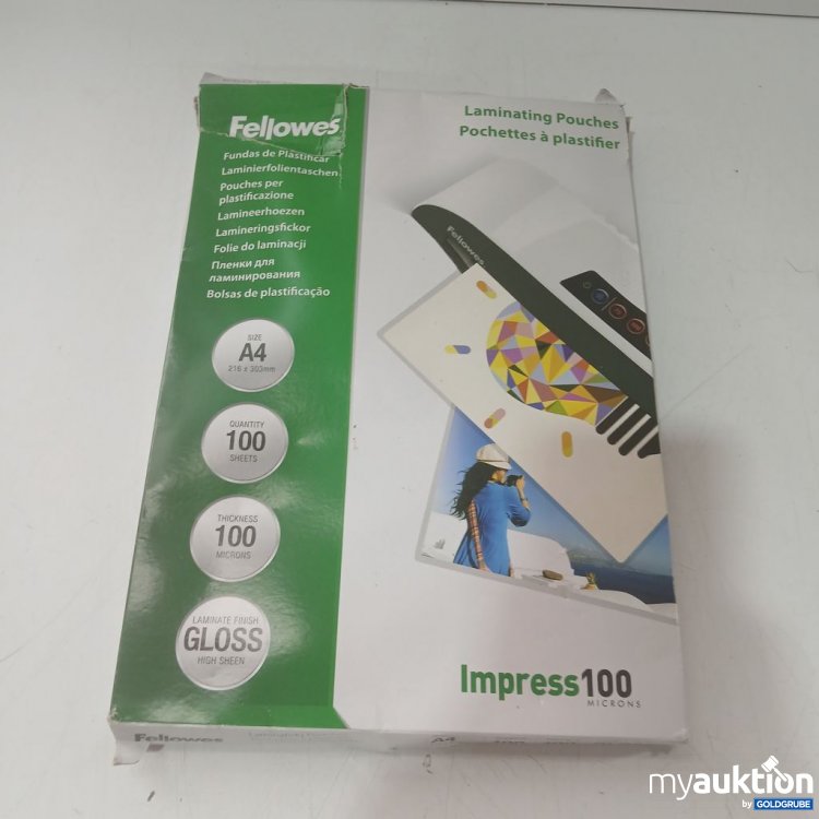 Artikel Nr. 933349: Fellowes Laminierfolien A4 100 Stück