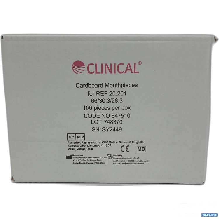 Artikel Nr. 961349: Clinical Cardboard Mouthpieces 100stk 
