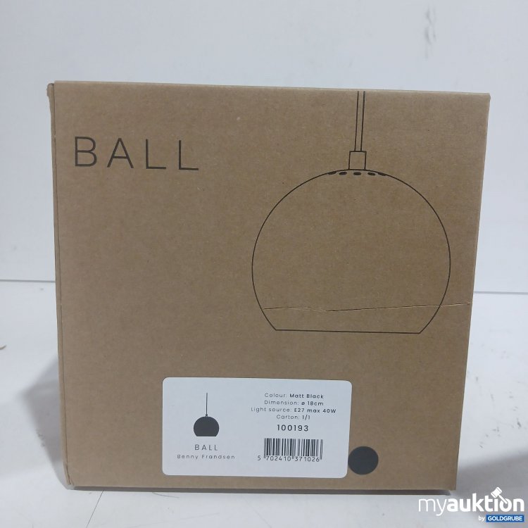 Artikel Nr. 446350 Artikel Nr. 446350: Benny Frandsen Ball Deckenlampe matt black ø18cm 100193