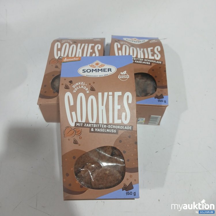 Artikel Nr. 477350 Artikel Nr. 477350: Sommer Cookies Dinkel-Vollkorn mit Zartbitter-Schokolade & Haselnuss 150 g