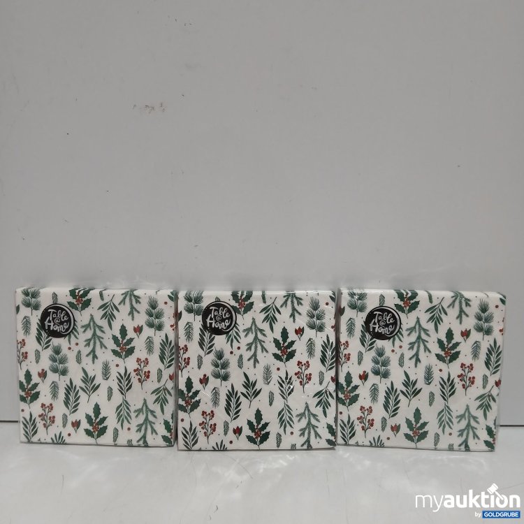 Artikel Nr. 522350: TableHome Servietten Weihnachtsmuster 20 Servietten 3x33x33