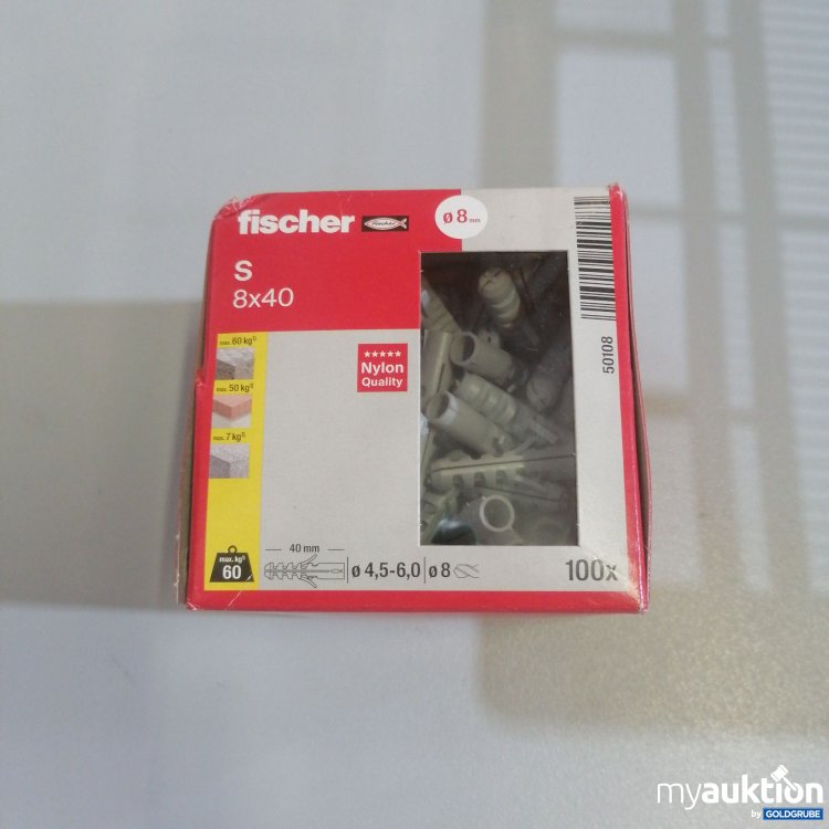 Artikel Nr. 762350 Artikel Nr. 762350: Fischer Dübel S 8x40cm 100 Stück