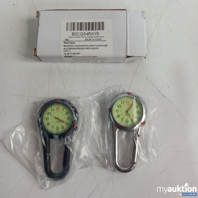Artikel Nr. 868350: Vegena Karabiner Taschenuhr 2 Stk.