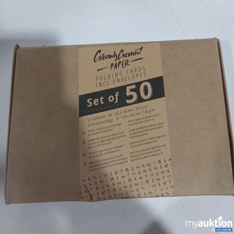 Artikel Nr. 874350 Artikel Nr. 874350: Creamy Coconut Paper 50Stk Faltkarten A6 105×148mm