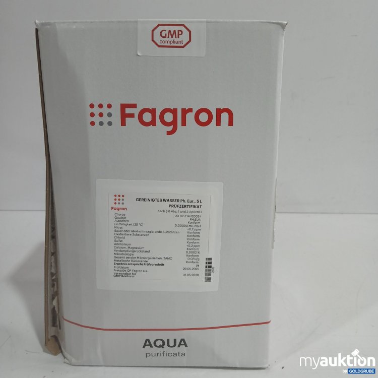 Artikel Nr. 876350: Fagron Gereinigtes Wasser 5L 