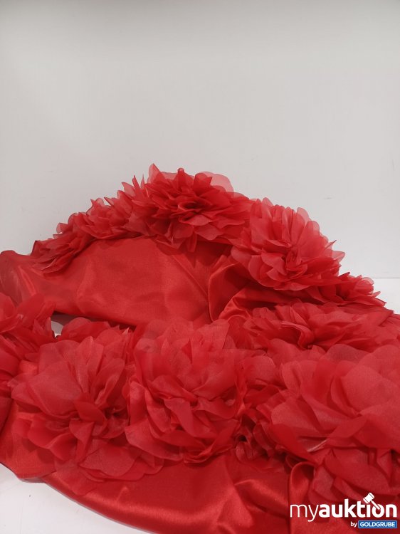 Artikel Nr. 877350: Diverser Roter Dekostoff mit Blumen