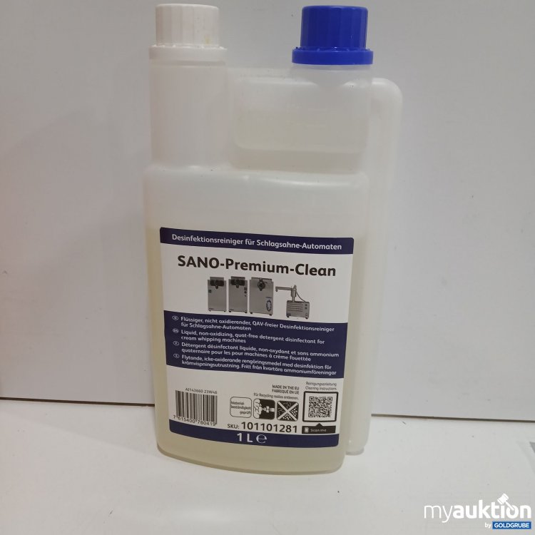 Artikel Nr. 892350: Sano Premium Clean Desinfektionsreiniger für Schlagsahne Automaten 1L