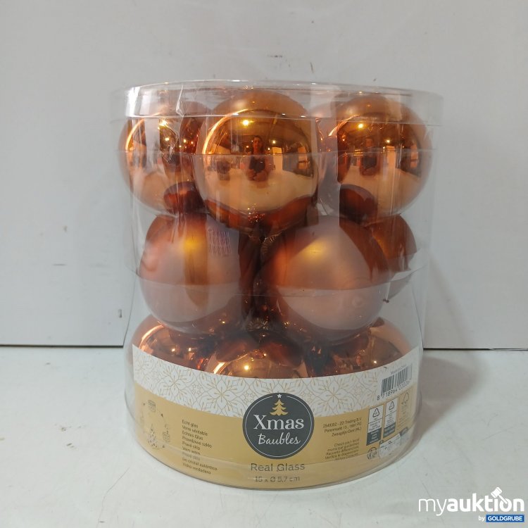 Artikel Nr. 930350 Artikel Nr. 930350: Xmas Baubles Real Glass 15x5.7cm