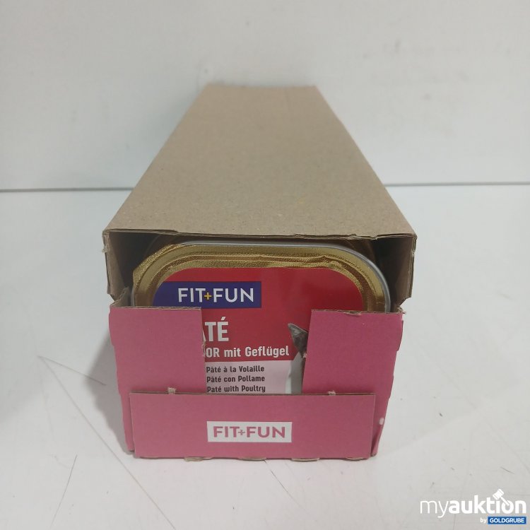 Artikel Nr. 990350: Fit+Fun Katzenfutter Paté Junior mit Geflügel 16x100g 