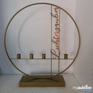 Auktion Goldener Kerzenhalter "Lichtbogen" Lichtetzauber 