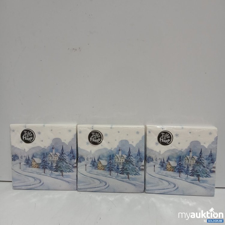Artikel Nr. 522351: TableHome Servietten Winterlandschaft 20 Servietten 3x33x33