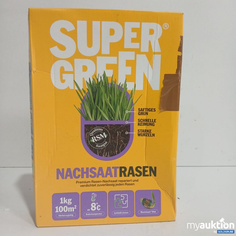 Artikel Nr. 848351: Super Green Nachsaat Rasen 1kg 
