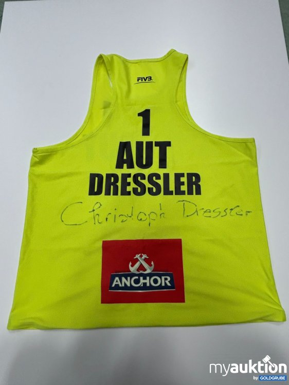 Artikel Nr. 913351: Beachvolleyballshirt GELB von Christoph Dressler (signiert) 