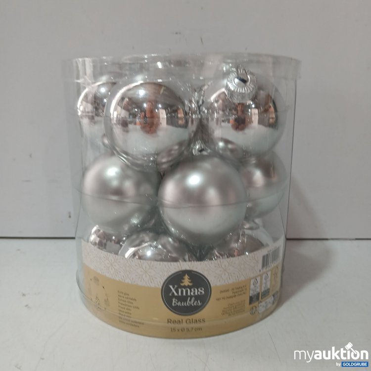 Artikel Nr. 930351 Artikel Nr. 930351: Xmas Baubles Real Glass 15x5.7cm