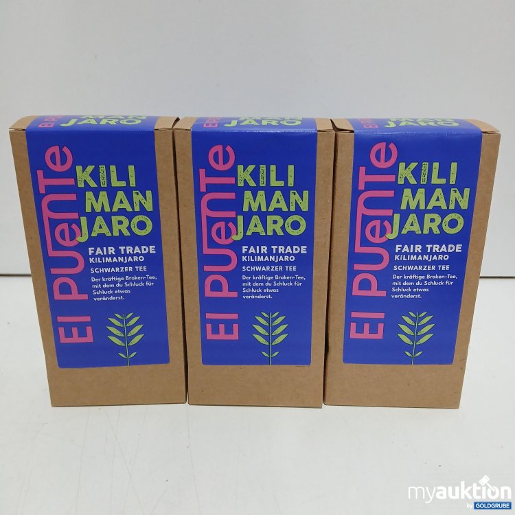Artikel Nr. 462352 Artikel Nr. 462352: El Puente Tee Kilimanjaro Fair Trade Schwarzer Tee 3x100g