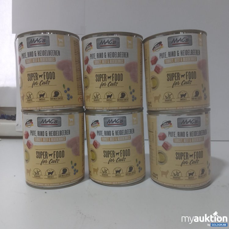 Artikel Nr. 846352: Macs Superfood for cats Pute Rind &Heidelbeeren 