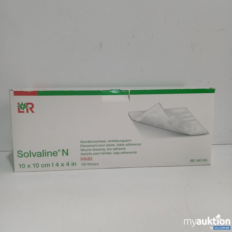 Artikel Nr. 876352 Artikel Nr. 876352: LR Solvaline Wundkompresse verklebungsarm 10x10cm 100Stk