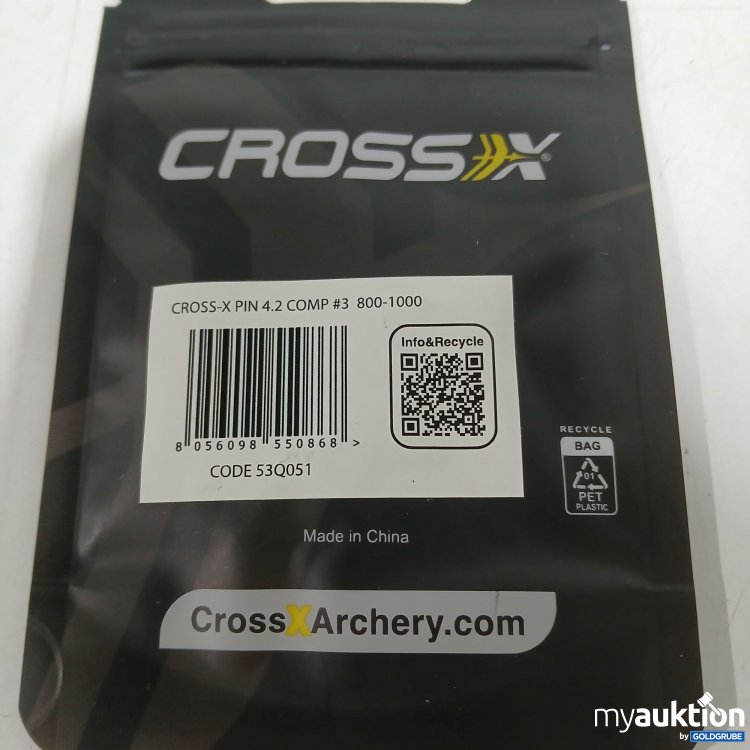 Artikel Nr. 889352: Cross-X Pin 4.2 Comp #3 800-1000 53Q051 