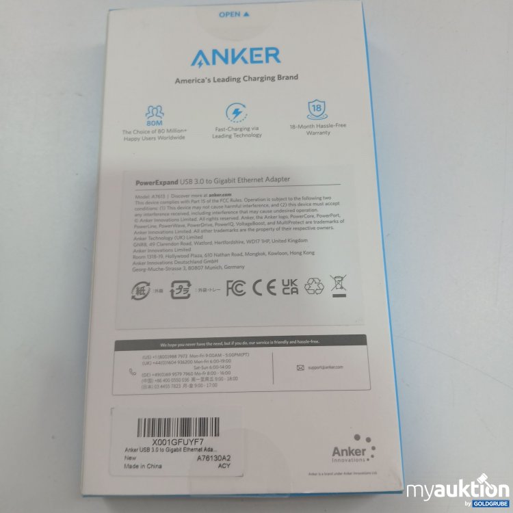 Artikel Nr. 825353: Anker PowerExpand USB 3.0 to Gigabit Ethernet Adapter 