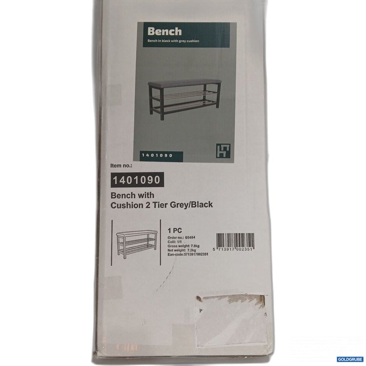Artikel Nr. 916353 Artikel Nr. 916353: Bench in Black with grey cushion 1401090