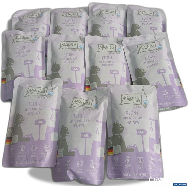 Artikel Nr. 958353: Mjamjam Kitten vorzüglisches Kalb mit Lachsöl 11x125g 