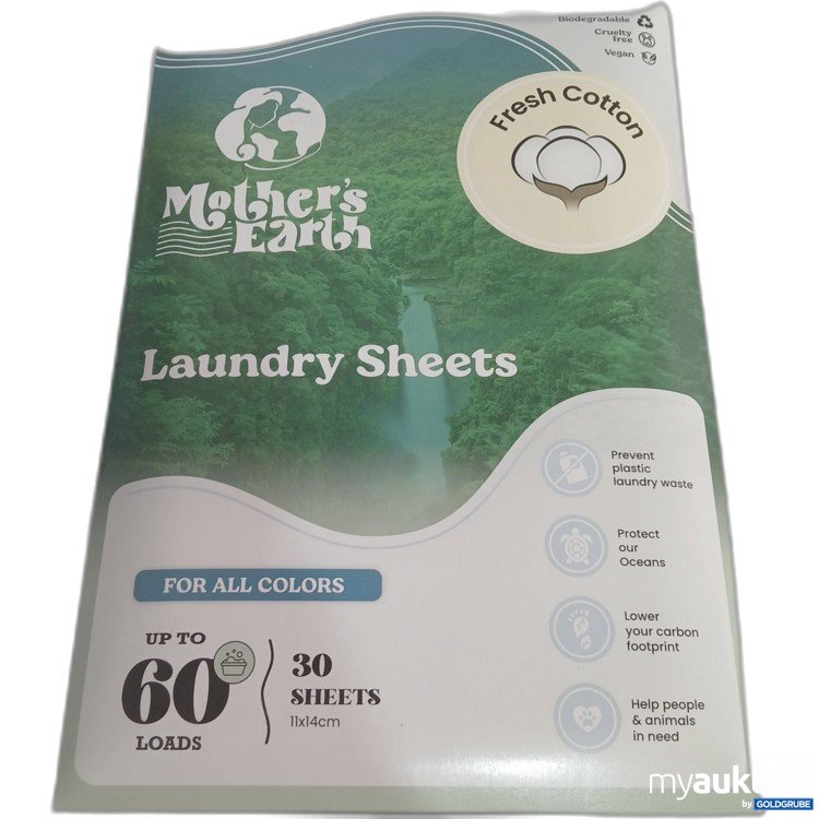 Artikel Nr. 443354 Artikel Nr. 443354: Mother's Earth Laundry Sheets for all colours 30Sheets 11x14cm