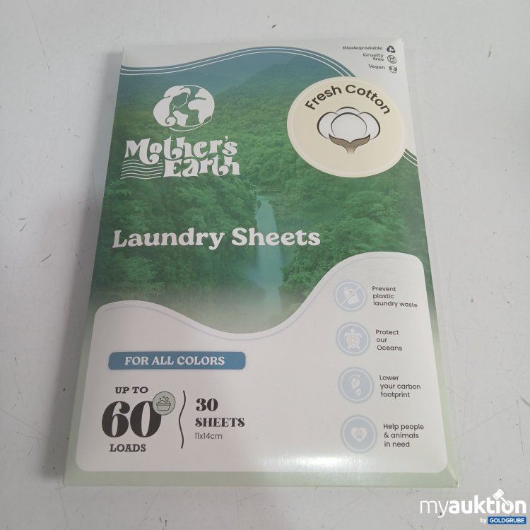 Artikel Nr. 443354 Artikel Nr. 443354: Mother's Earth Laundry Sheets for all colours 30Sheets 11x14cm