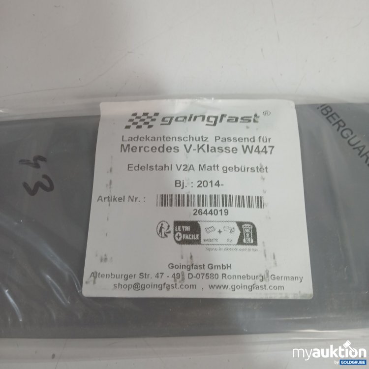 Artikel Nr. 471354 Artikel Nr. 471354: goingfast Ladekantenschutz Edelstahl V2A Matt gebürstet Mercedes V-Klasse W447 BJ 2014-