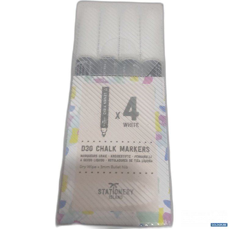 Artikel Nr. 887354: Stationery D30 Chalk Markers x4 White