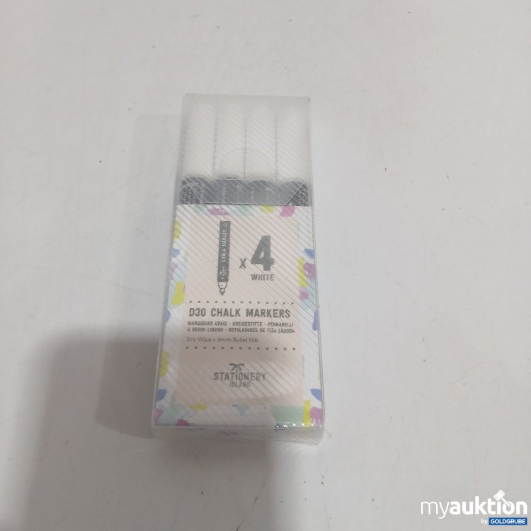 Artikel Nr. 887354: Stationery D30 Chalk Markers x4 White