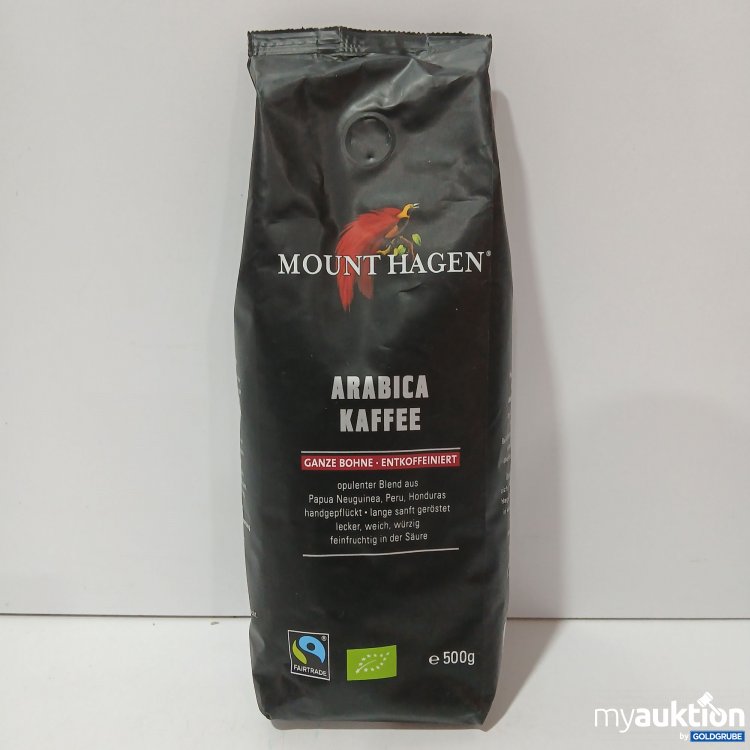 Artikel Nr. 955354: Mount Hagen Arabica Kaffee ganze Bohnen, entkoffeiniert je 500g