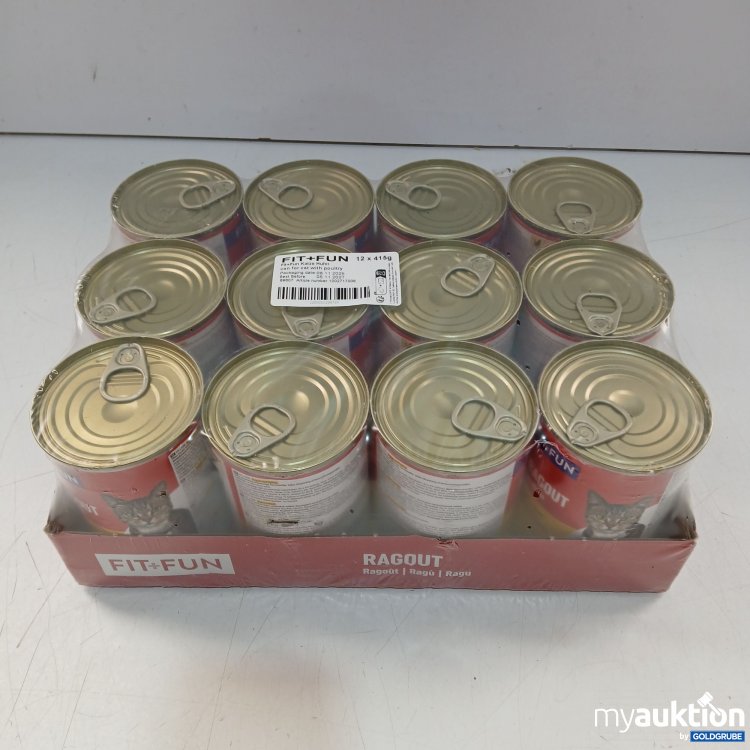 Artikel Nr. 462355: Fit+Fun Katzenfutter Ragout Huhn 12x415g