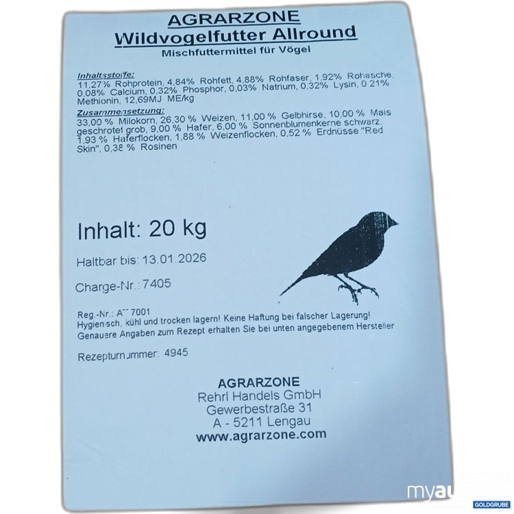 Artikel Nr. 524355: Agrarzone Wildvogelfutter Allround 20kg 