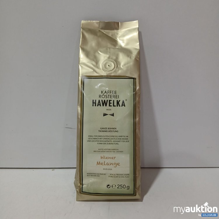 Artikel Nr. 955355: Kaffee Rösterei Hawelka ganze Bohnen, Trommelröstung je 250g