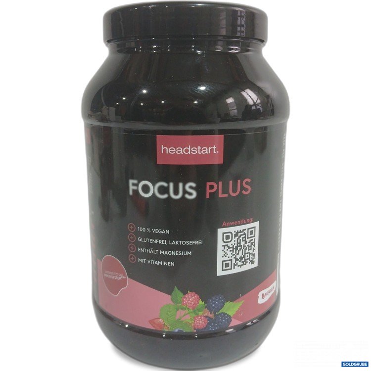 Artikel Nr. 960355: Headstart Focus Plus Getränkepulver Waldbeer Geschmack 1500g