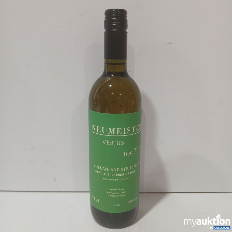 Artikel Nr. 989355: Neumeister Verjus 100% Vulkanland Steiermark Saft aus grünen Trauben 0,7L 