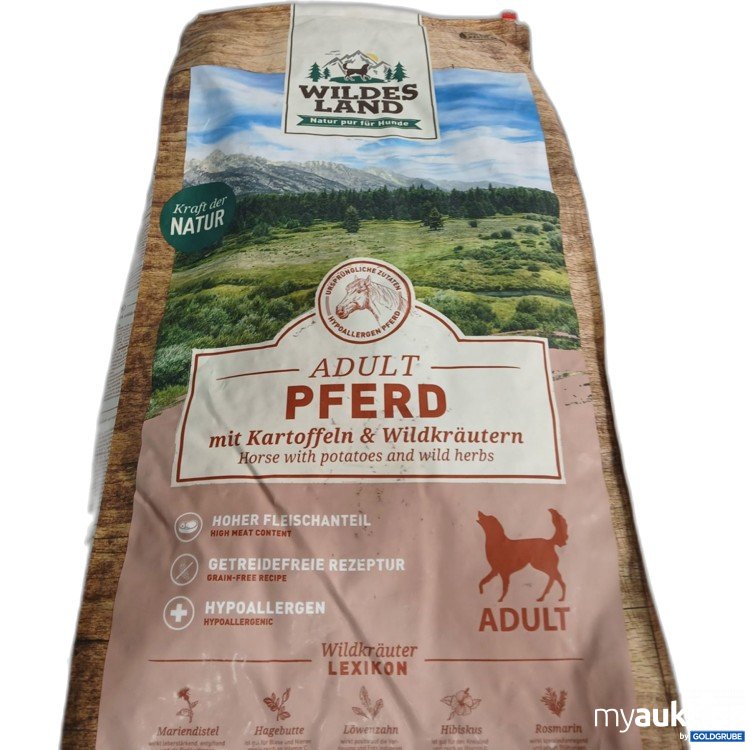 Artikel Nr. 997355 Artikel Nr. 997355: Wildes Land Adult Pferd mit Kartoffeln & Wildkräutern 12kg