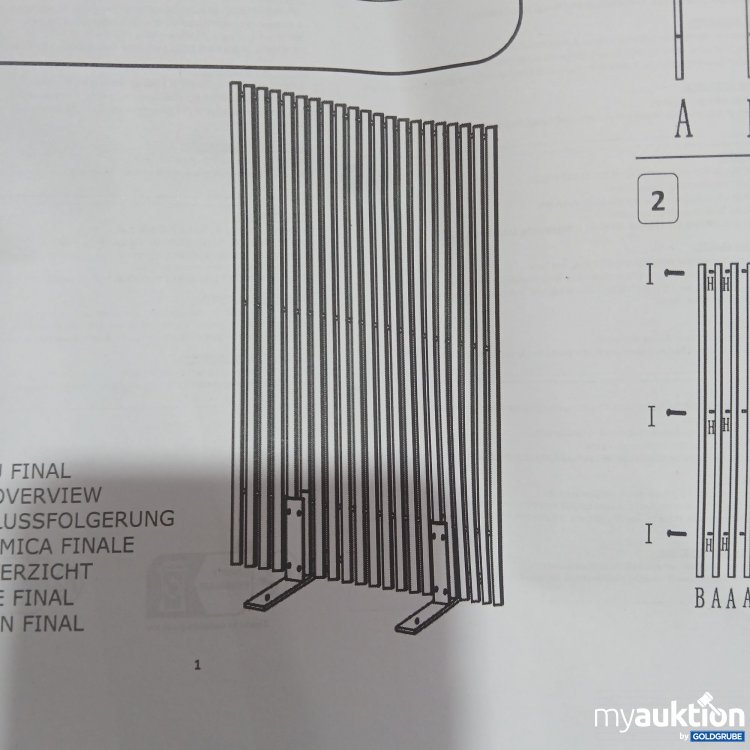 Artikel Nr. 437356 Artikel Nr. 437356: IdMarket Paravent 150x80cm