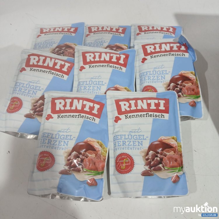 Artikel Nr. 460356: Rinti Kennerfleisch mit Geflügelherzen 8x400g 
