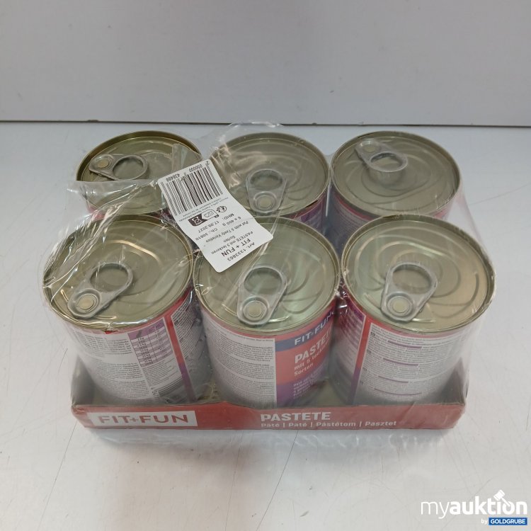 Artikel Nr. 462356: Fit+Fun Hundefutter Pastete 5Sorten 6x400g