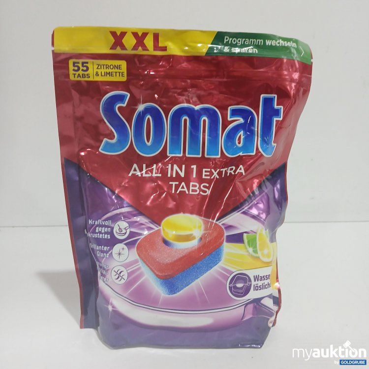 Artikel Nr. 870356 Artikel Nr. 870356: Somat all in 1 Extra Tabs Zitrone&Limette 55Tabs