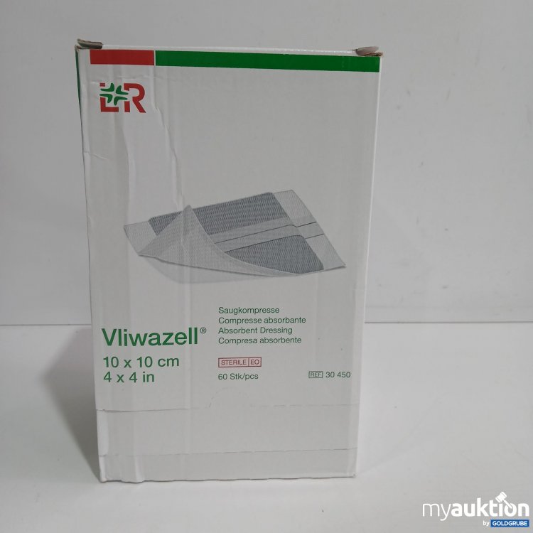 Artikel Nr. 876356: LR Vliwazell Saugkompresse 10x10cm 60Stk