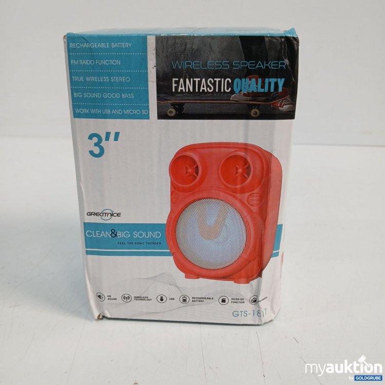 Artikel Nr. 911356: Greatnice Wireless Speaker 3" GTS 1817