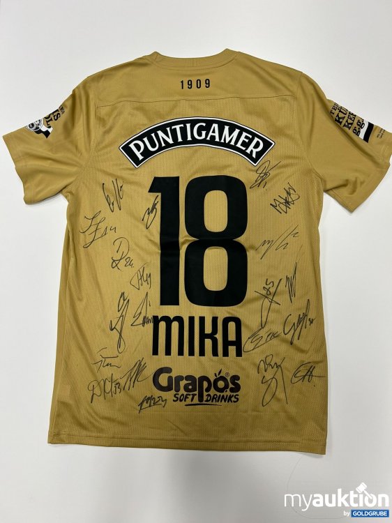 Artikel Nr. 391357 Artikel Nr. 391357: Signiertes Trikot von Mika Biereth, Fußballer des SK Puntigamer Sturm Graz