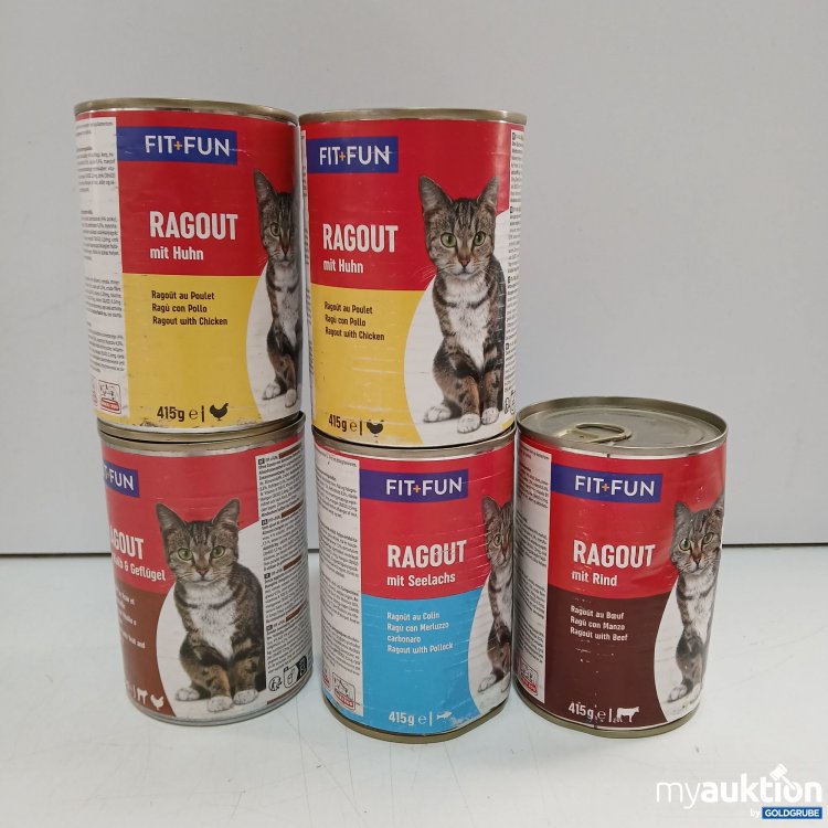 Artikel Nr. 462357: Fit+Fun Katzenfutter div. Sorten 5x