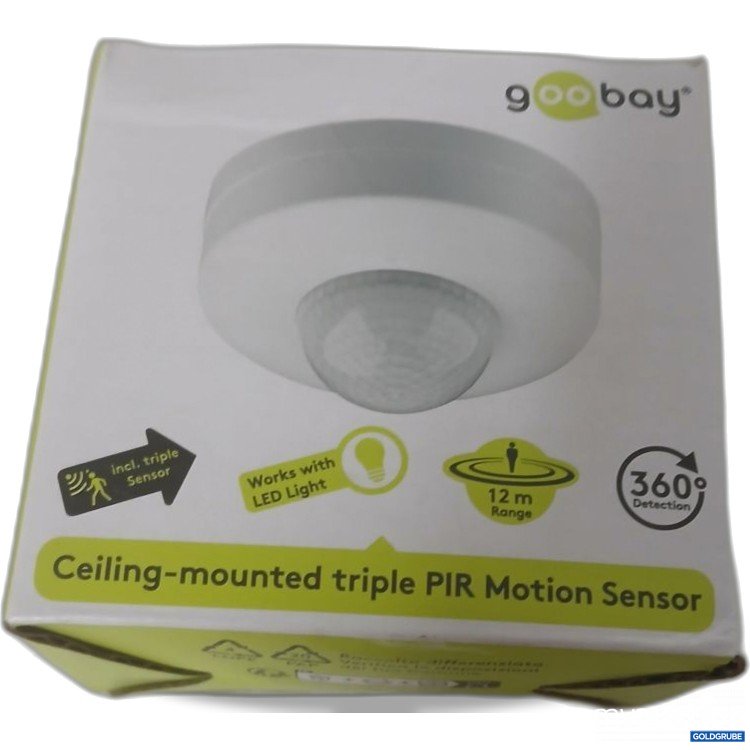 Artikel Nr. 919358: goo bay Deckenmontierter dreifacher PIR Bewegungsmelder